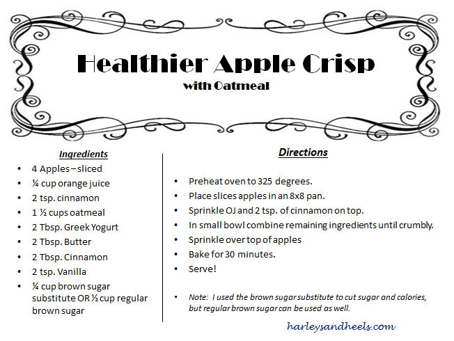 Healthier Apple Crisp